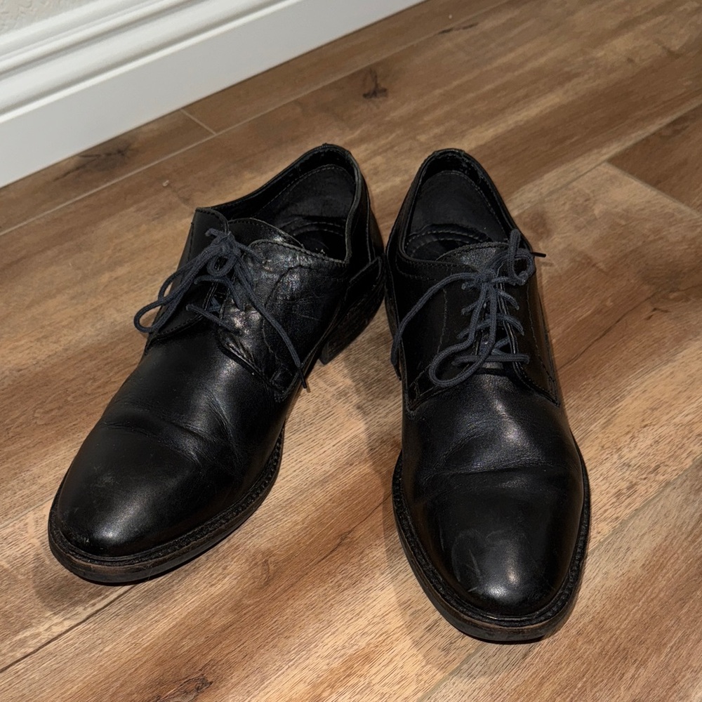 Alfani Black Leather Men's Oxfords